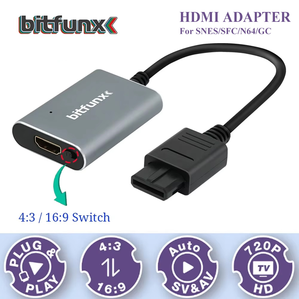 Bitfunx 720P Svideo / AV To HD - Gaming Console Mini review and price
