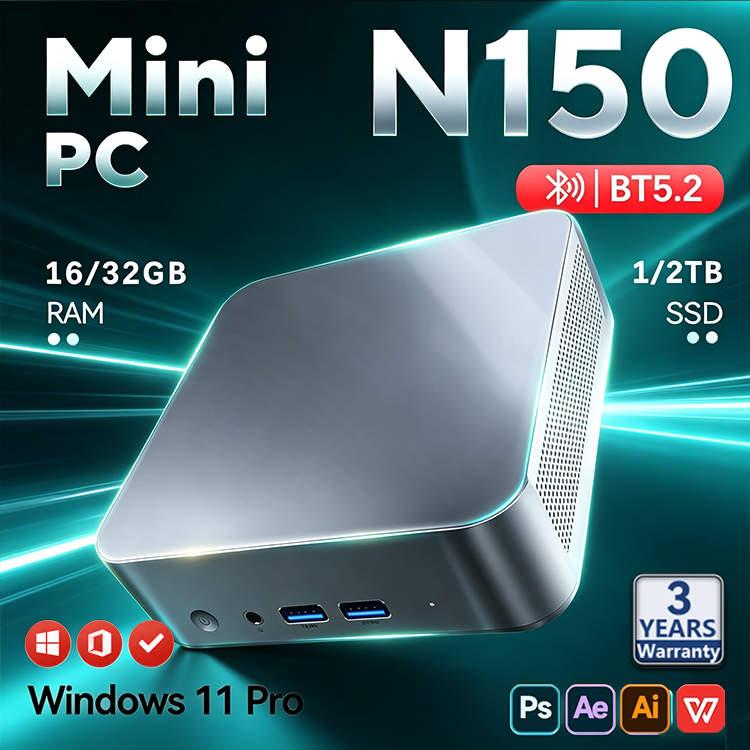 2026 Intel N150 Mini PC Protab - Gaming Console Mini review and price