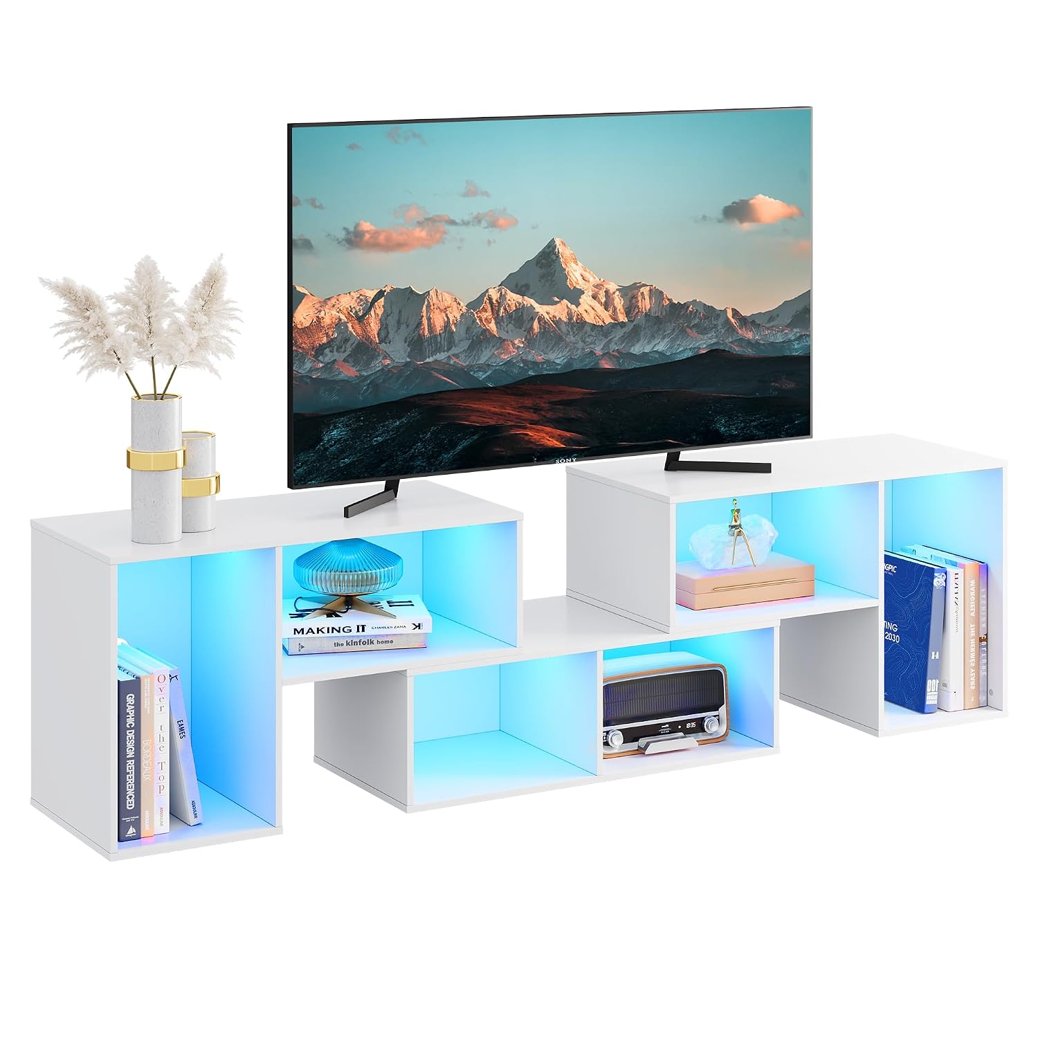 Deformable TV Stand with LED S - Gaming Console Room review and price