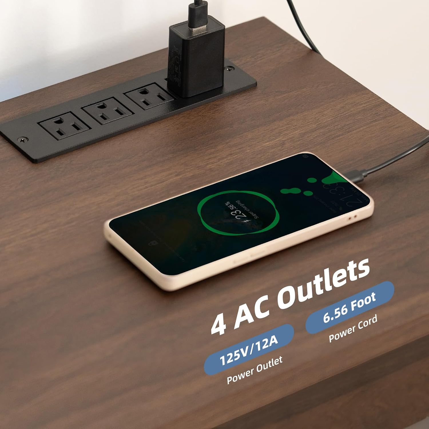 LED TV Stand with Power Outlet - Gaming Console Room review and price