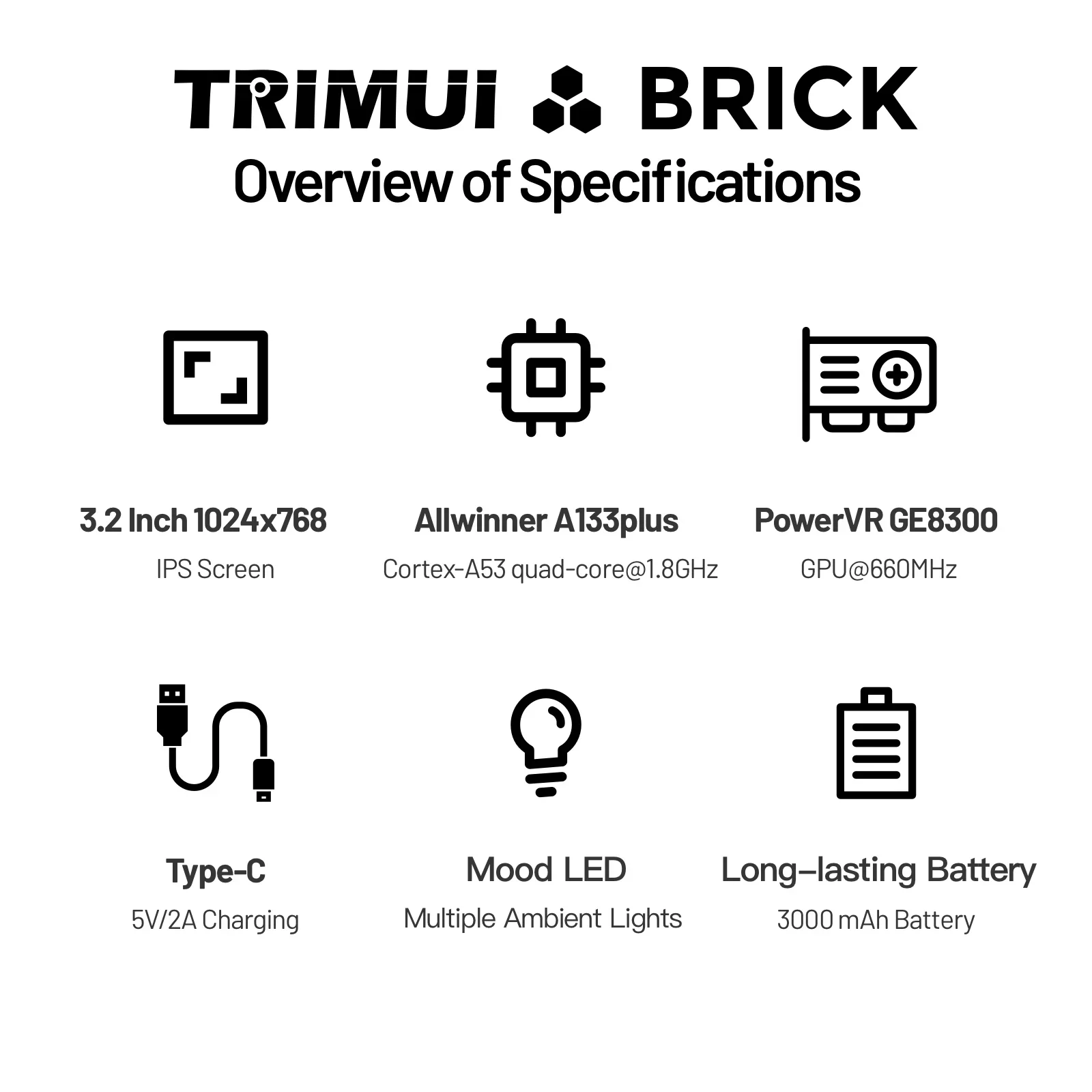 TRIMUI BRICK Handheld Game Con - Gaming Console Linux review and price