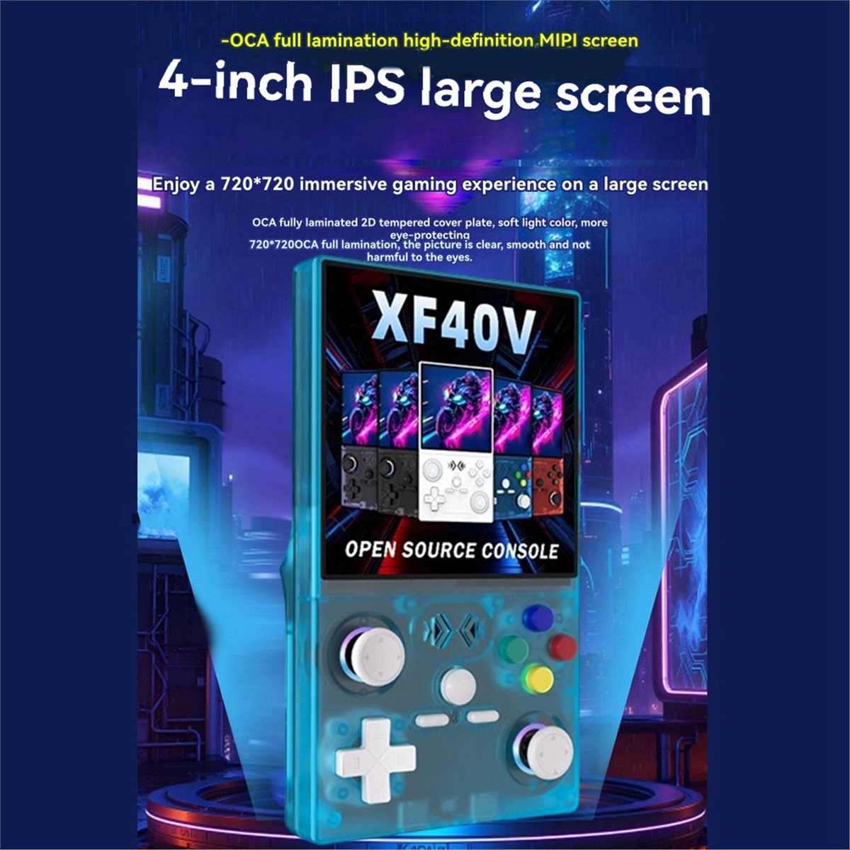 A86G NEW XF40V Retro Handheld  - Gaming Console Linux review and price